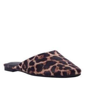 Katy Perry Evie Mule flat slide coffee multi with a leopard print 10 new in box